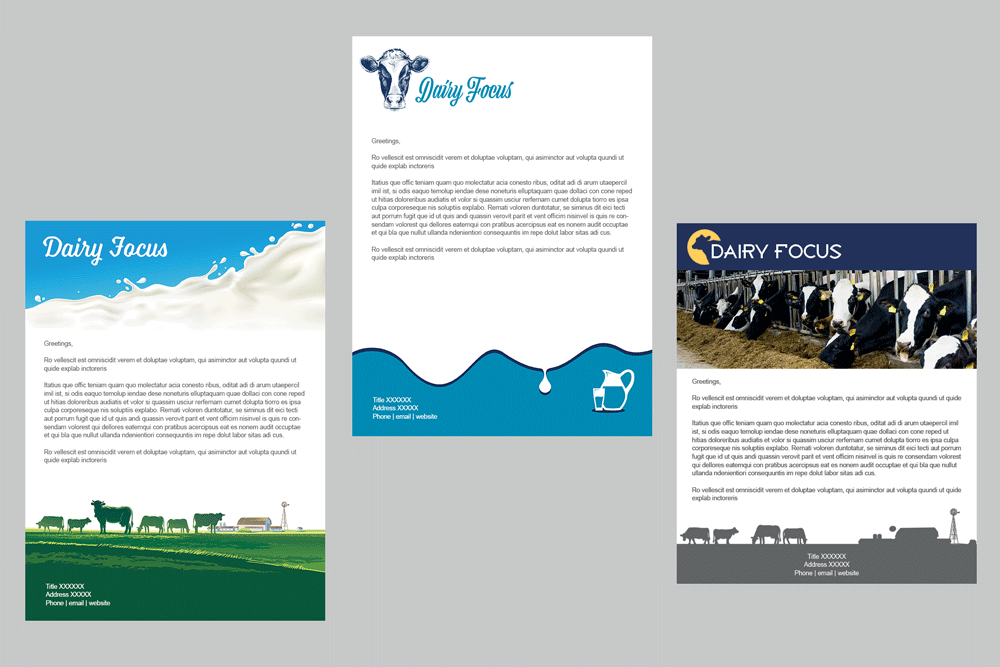 Dairy Focus Email Newsletter Templates