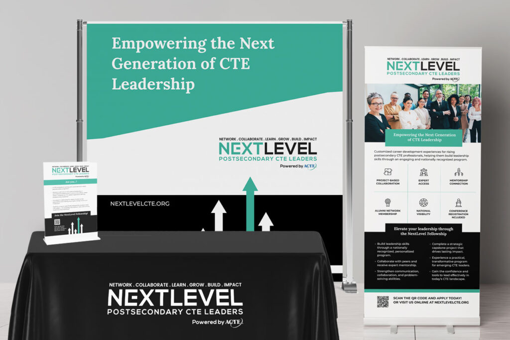 Association for Career Technical Education booth set up