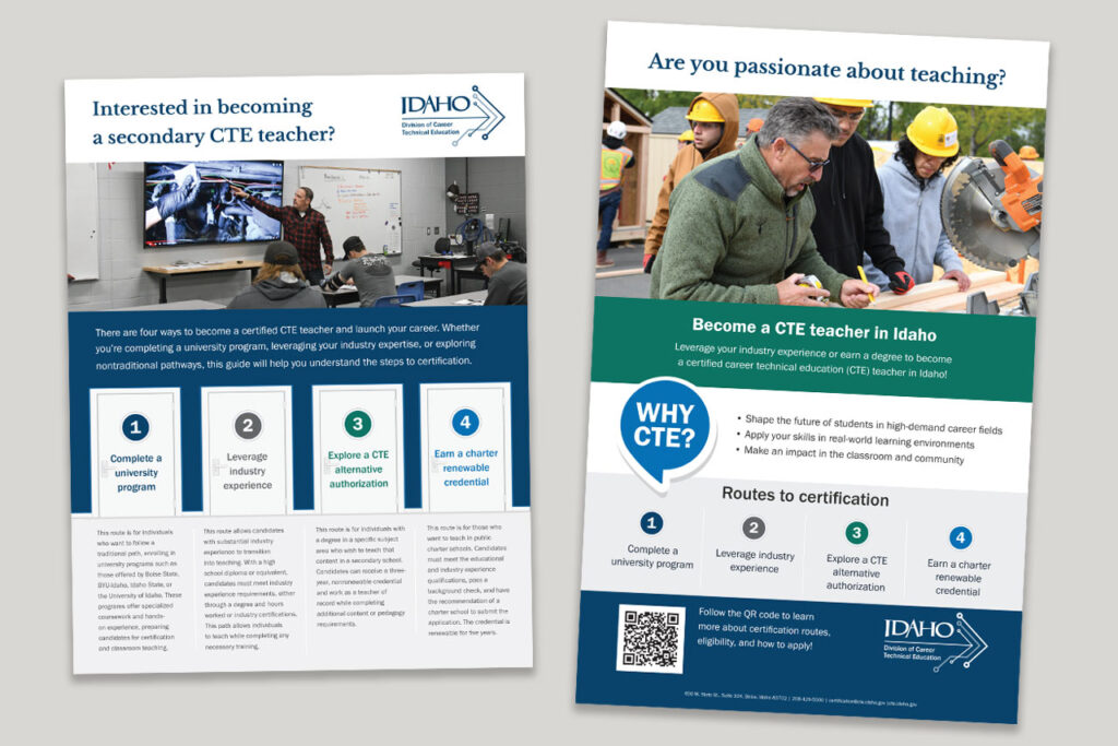 Career Technical Education recruitment flyers