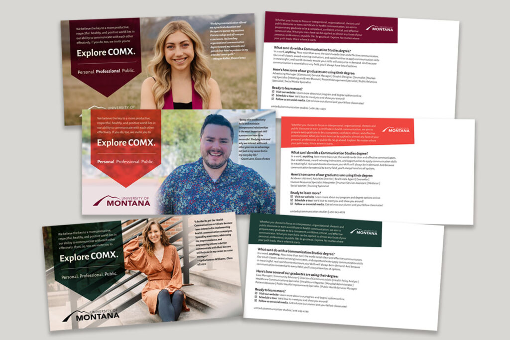 University of Montana postcard campaign